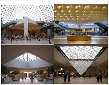 Fig. 3   Vistas do interior do ‘Le Grand Louvre’ 