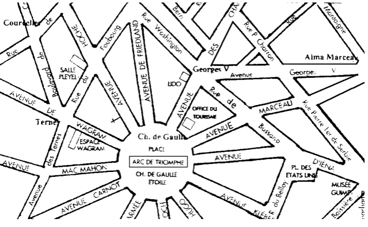 Fig. 6 Planta céntrica de París 