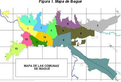 Figura 1. Mapa de Ibagué 