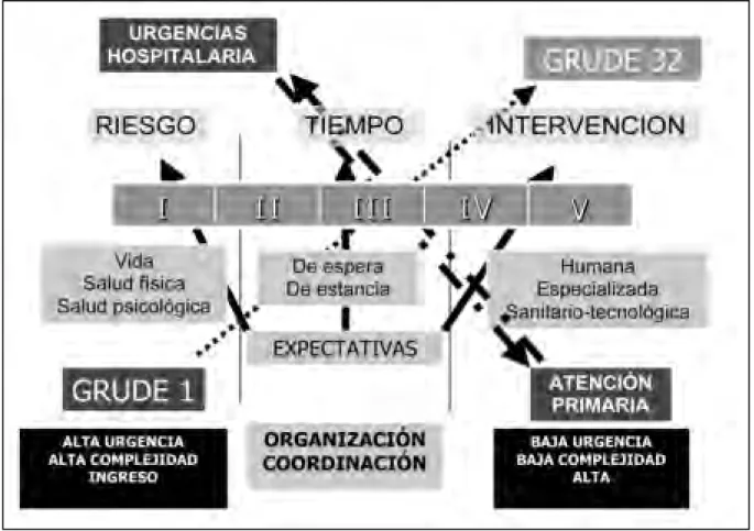 Figura 4. Constructo teórico de la urgencia en base al triaje estructurado.