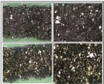 Figure 3. Optical micrographs, deposition of gold  and silver nanoparticles over a porous silicone 