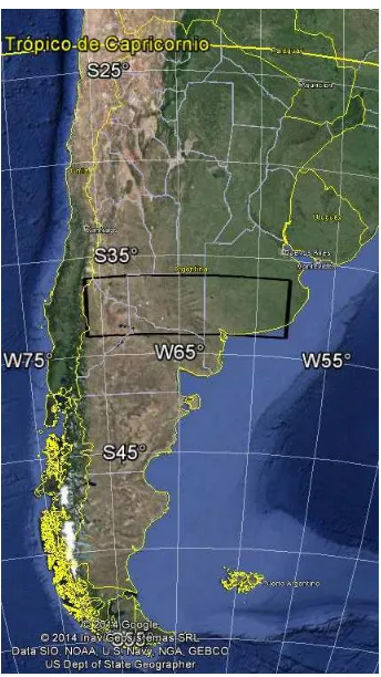 Figura 3.1: Zona de estudio en Google Earth. 