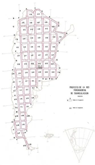 Figura 3.3: Red Geodésica POSGAR 94.