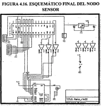 FIGURA 4.16. ESQUEMATICO FINAL DEL NODO SENSOR I}402lm . " -~ =::::;;'_; 7-: xf 030   EEEEED E,  a-: I 1 