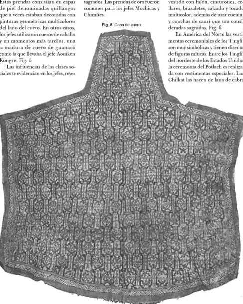 Fig. 5. Capa de cuero.