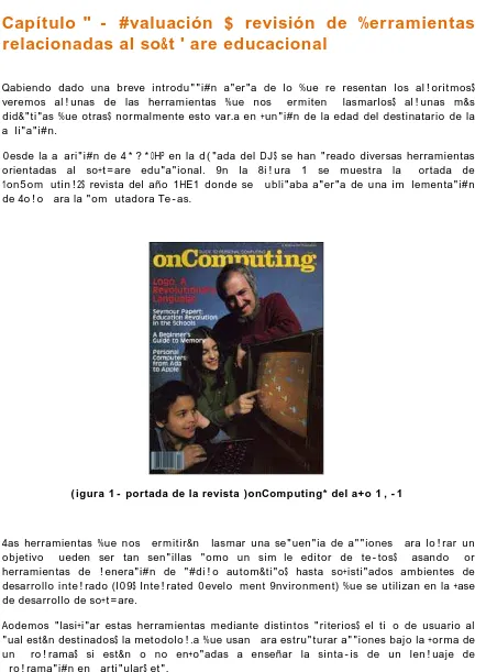 Figura 1- portada de la revista “onComputing” del año 1981 