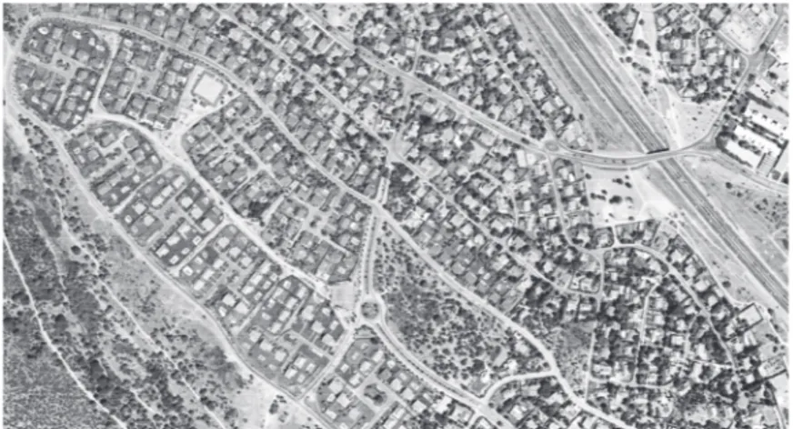 Figura 3. Patrón de crecimiento residencial metropolitano de baja densidad  (Noroeste de Madrid)