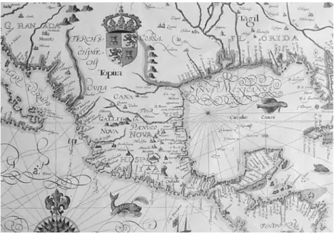 Fig. 10.- Mapa de Nueva España, 1616.