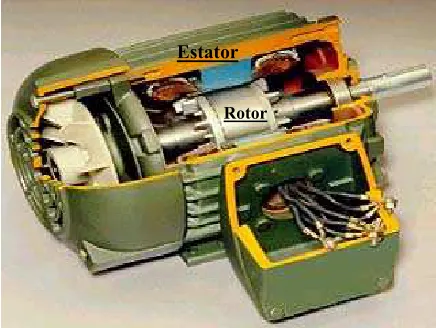 Figura 2.3. Partes principales del motor de inducción. 