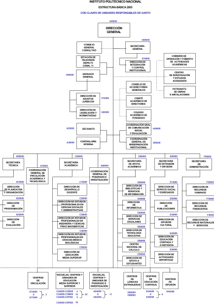 Fig. 6.- Estructura orgánica del IPN  