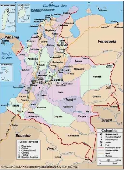 Figura 1. Mapa Político de Colombia 