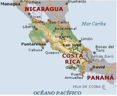 Figura 2. Mapa de Costa Rica 