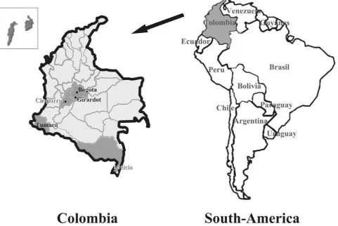 Figure 1. Geographic localization of the five populations included in this study (modified from [49]).doi:10.1371/journal.pone.0014705.g001