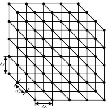 Fig. 1.4: Cuadr´ıcula basada en nodos de tres dimensiones