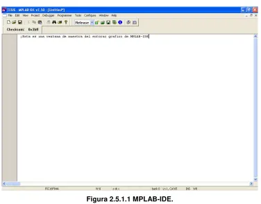 Figura 2.5.1.1 MPLAB-IDE. 