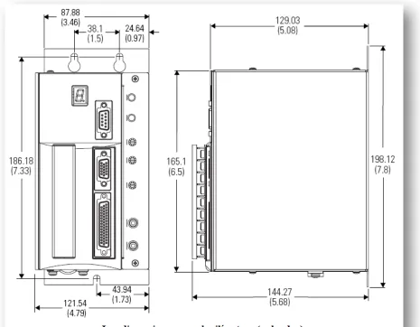 Figura 3-2 Dimensiones físicas 