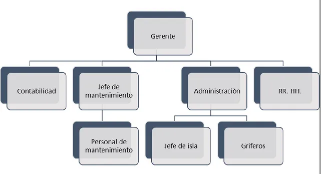 Figura 10 Organigrama de la empresa 