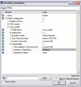 Fig. 3.7 Configuración de parámetros. 