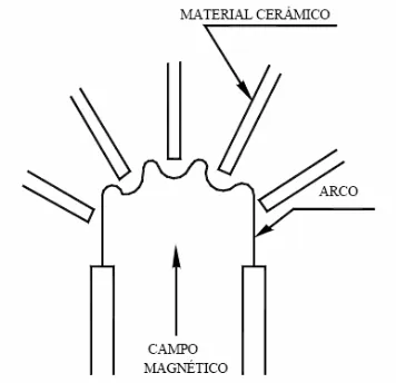 Figura 2.6 Representación esquemática de la división del arco.   