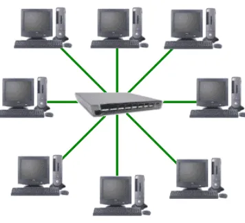 Fig. 1.4  Topología estrella 