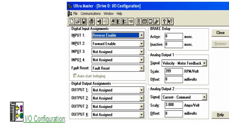 Figura 2.5.7 Configuración de entradas y salidas digitales. 