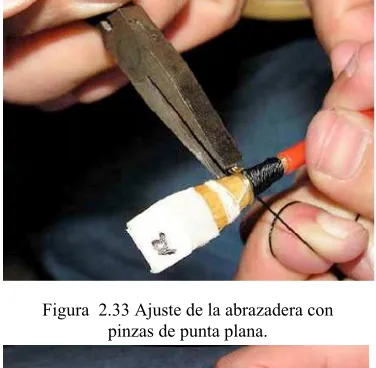 Figura  2.33 Ajuste de la abrazadera con 