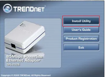 Figura  36 Instalación de Software TRENDnet TPL-202E 