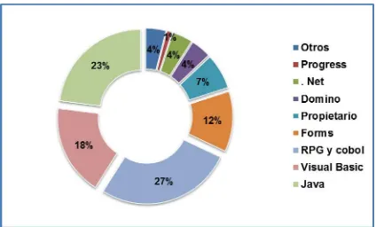 Figura 3 Situación actual lenguajes de desarrollo 