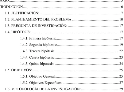 TABLA DE CONTENIDO 