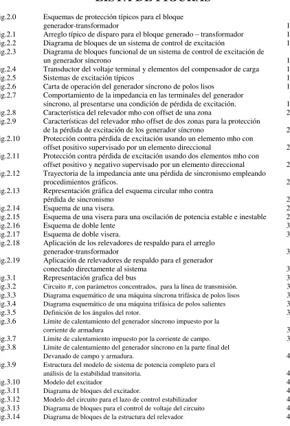 Fig.2.0Esquemas de protección típicos para el bloque