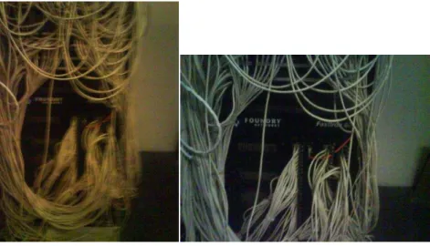 FIGURA 9. V ISTA DE LOS CABLES EN EL SWITCH