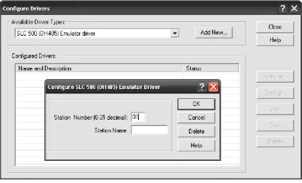 Figura 3.29 ventana del software RsLinx 