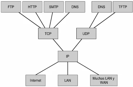 Fig.1. 10 Diagrama de protocolos utilizados en TCP y UDP 