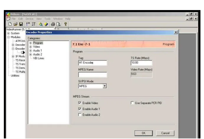Figura 3.18  Configuración del Program 