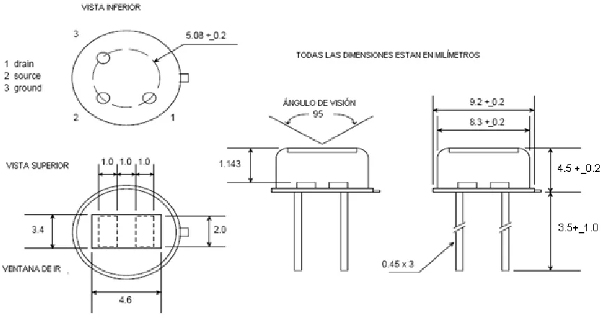 Figura 2.4. Funcionamiento de un sensor PIR.