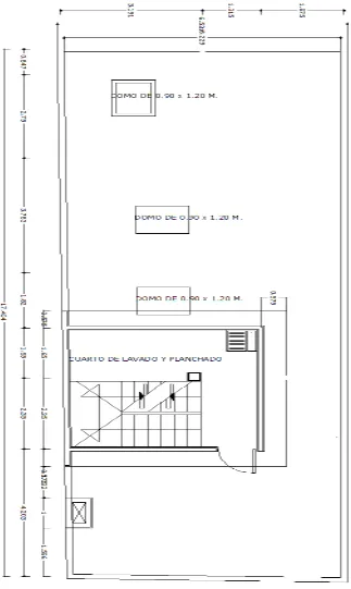 Figura 2.6 Plano arquitectonico del tercer piso  
