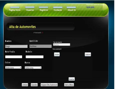 Figura 4-18 Alta de automóviles 