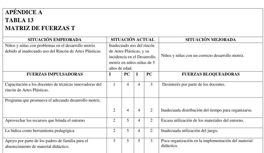 TABLA 13                                                                                                                                                                                                                                                        