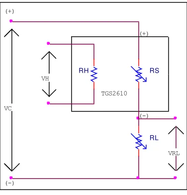 Figura 4.8 Modelo del sensor TGS2610. 