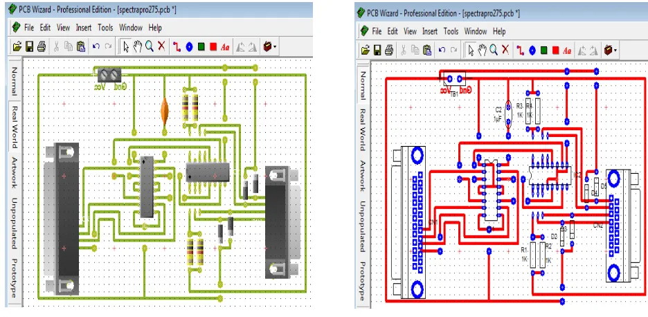 Figura 3.5 Diagrama de la interfaz de comunicación en el programa PCB Wizard 