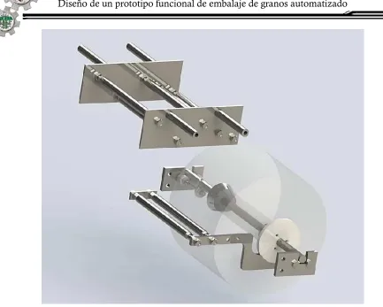 Figura 3.9  Modelo en CAD del sistema de formado 