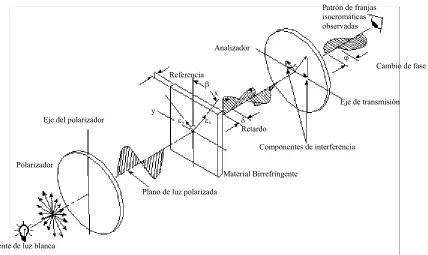 Figura 3.7 Polariscopio plano. 