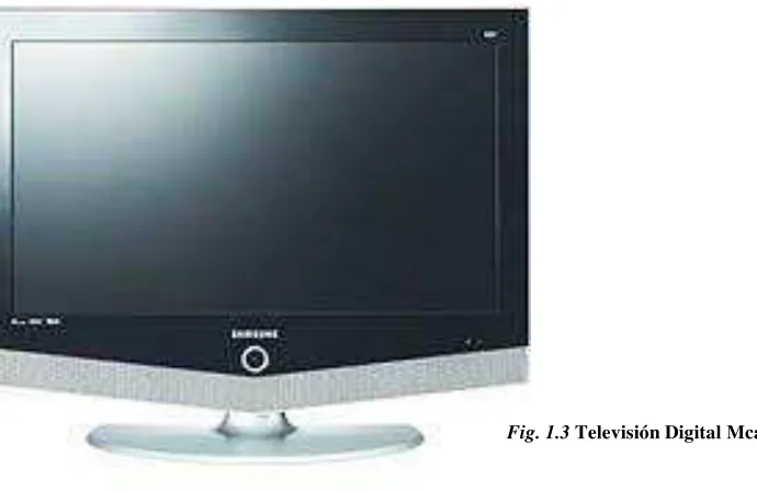 Fig. 1.3 Televisión Digital Mca. Samsung 