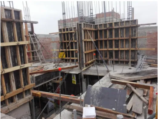 Figura N° 95.- Encofrado de elementos horizontales-sector  1 
