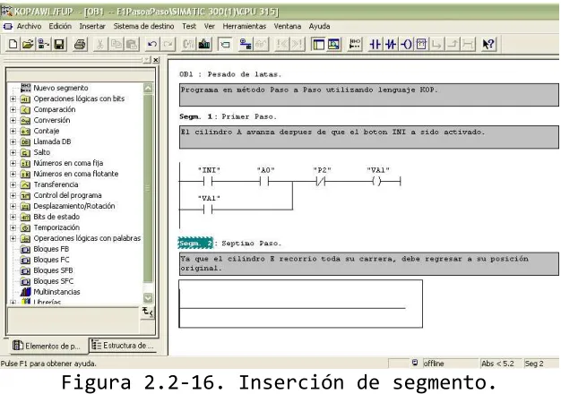 Figura 2.2-16. Inserción de segmento. 
