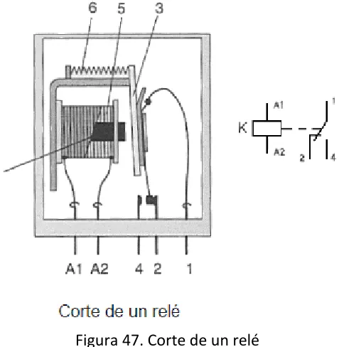 Figura 47. Corte de un relé 
