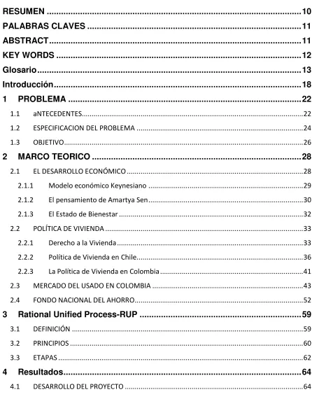 TABLA DE CONTENIDO 