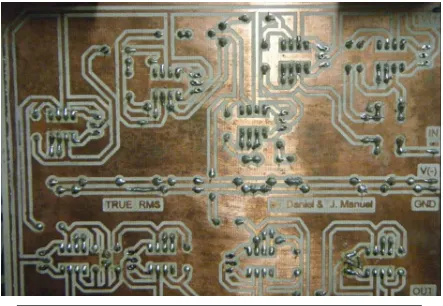 Figura 3.6 Fotografía de la tarjeta de circuito impreso del sistema 