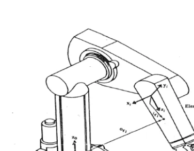 Fig. 2.10.-  Determinación del vector r sobre un punto en el elemento i, [8].