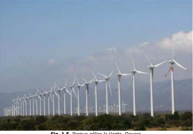Fig. 1.5. Parque eólico la Venta, Oaxaca 